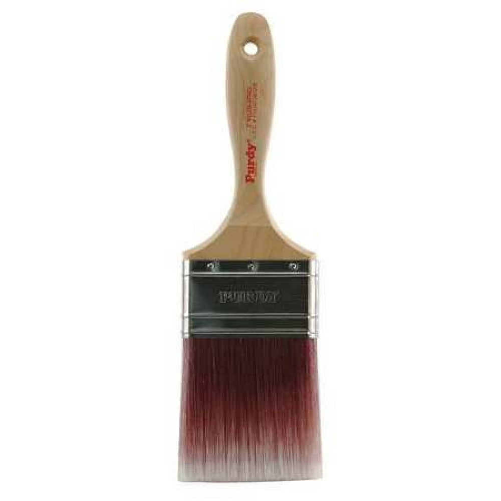 PURDY 144380230 3" Flat Sash Paint Brush, Nylon Bristle, Hardwood