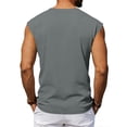 thumbnail image 3 of Mens Beach Sleeveless Shirts Workout Tank Tops Cut Off Shirts Gym Muscle Loose Fit Summer Vacation Tanks, 3 of 3