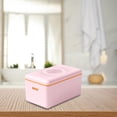 thumbnail image 4 of Caja de jabón en primavera Organizador multifunción a prueba de polvo Ventilación de drenaje de gran capacidad para inodoro de hotel Cocina Baño Rosado BLESIY Jabonera, 4 of 8