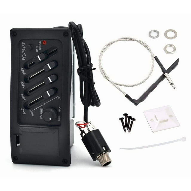Amplificador de preamplificador Guitar Pickup de 4 bandas EQ-7545R Jiayouy