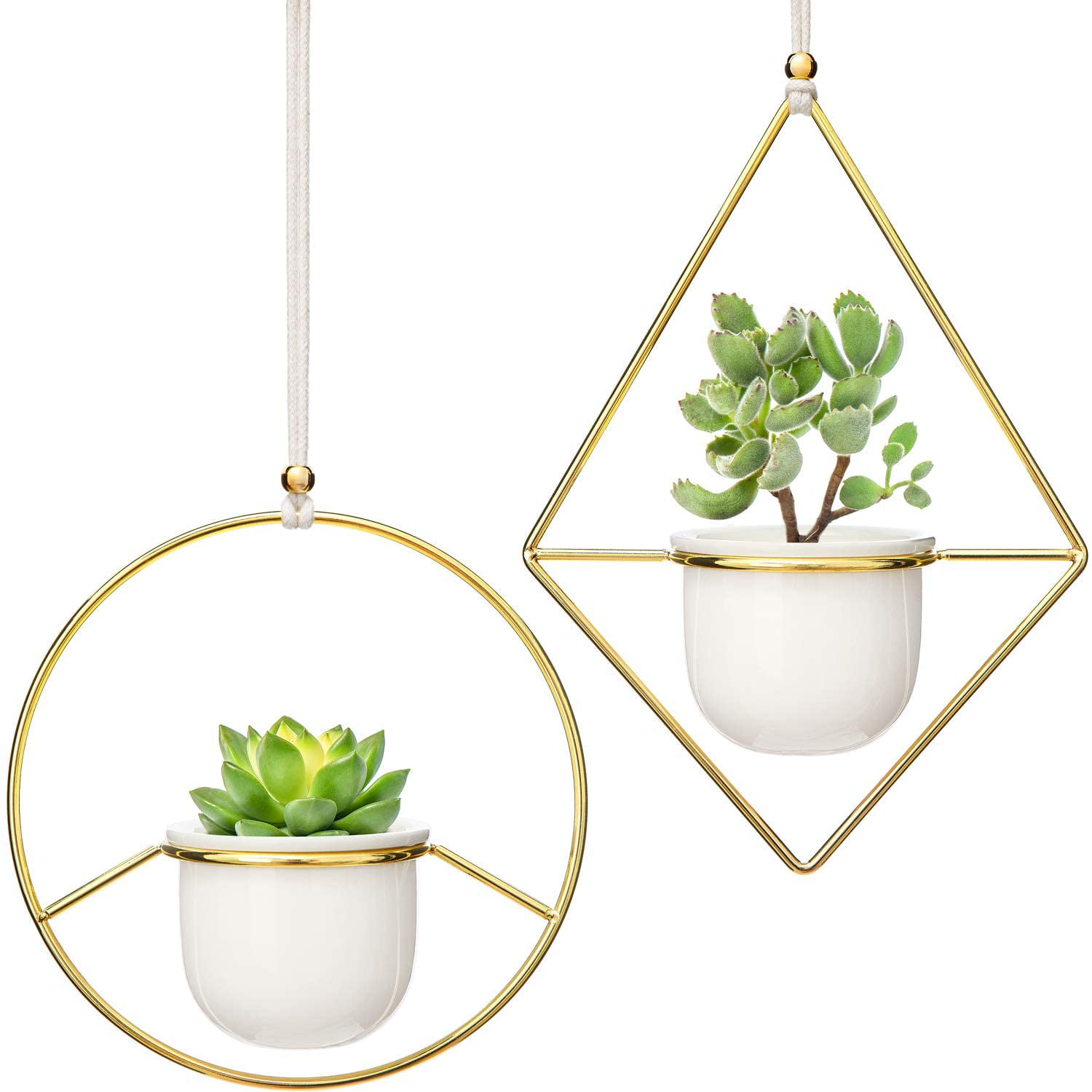 Wall Decor Wall Vase Planter for Succulents Herbs Round Hanging Vases 1PCS New 
