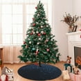 thumbnail image 7 of Pofeuu Blue Glitter Retro Print Christmas Tree Skirt, Merry Christmas Skirt Xmas Tree Ornaments for Xmas Holiday Party Decorations-36", 7 of 7