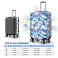 thumbnail image 5 of Bingfone Icy Blue Snowflakes Luggage Cover Washable Suitcase Cover Protector Anti-scratch Suitcase cover Fits 18-32 Inch Luggage (No luggage included), 5 of 8