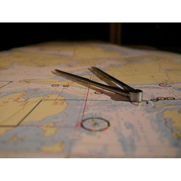 Nautical Chart Chart Sailing Nautical Dividers20 Inch By 30 Inch