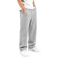 thumbnail image 3 of Nskgu Boys Wide Leg Pants Baggy Loose Fit Elastic Waist with Pockets for Big Kids, 3 of 7