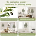 thumbnail image 3 of OLIVIVI Artificial Olive Tree 6FT Tall Faux Silk Plant for Home Office Decor Indoor Outdoor Fake Lifelike Potted Tree with Wood Branches and 1 pack, 3 of 11