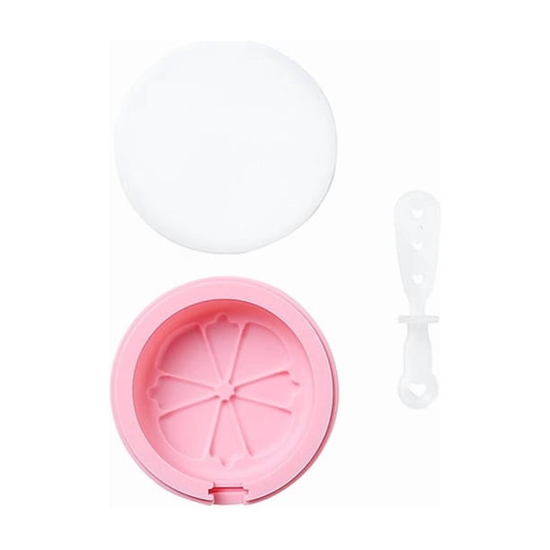 Molde de silicona for helado de alpaca y limón con dibujos animados, fabricante de paletas DIY con tapa