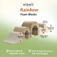 thumbnail image 3 of KIDKII Rainbow Play Set 7-Piece Foam Climbing & Motor Skill Play Kit, Cream, 3 of 7