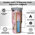 thumbnail image 4 of German Shepherd Gift for Dog Lover,30 oz German Shepherd Tumbler Stainless Steel Insulated with Handle(German Shepherd-Blush, 30 oz), 4 of 6