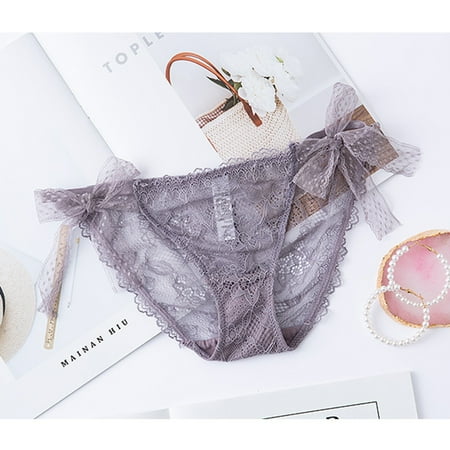 BYHONG Lace Panties Women Panties High Waist Plus Size Female Underwear Lift Lingerie Seamless Briefs Underpants Breech Underwear Purple M