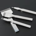 thumbnail image 4 of BUYISI Reliable French Style Pricking Iron Leather Chisel Cold Work Die Steel Construction Flexible And Functional 4Mm Diamond Cut Suit, 4 of 5