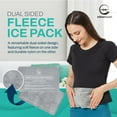 thumbnail image 2 of 2 Pack Reusable Ice Packs for Injuries - Soft Ice Pack with Velvet Soft Fleece Fabric | Flexible Hot and Cold Gel Ice Pack Set- Cold Packs for Injuries, Knee, Back, Neck Pain - 10 x 6, Grey, 2 of 7
