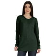 thumbnail image 1 of Inkmeso Tshirt With Buttons Jersey Tee Long Sleeve Top For Women, 1 of 8