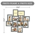 thumbnail image 4 of 12 Photo Sockets Family Picture Collage Frames 6" X 4" Photo Frame For Wall Gray, 4 of 6