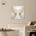 thumbnail image 3 of Elegant Angel Wings Canvas Elegant White Gold Wall Art by Art Remedy, Silver Frame, 40" x 40", 3 of 7