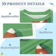 thumbnail image 2 of FORMRS Boys Rash Guard Short Sleeves Swim Shirt Quick Dry UPF 50+ Sun Protection, Sizes 3-12T, American Footballs, 2 of 6