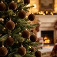 thumbnail image 5 of JJV 9 Pcs Velvet Christmas Ball Ornaments, 3.15 Inch Flocked Shatterproof Xmas Tree Decor, Solid Color Christmas Balls Hanging Ornaments, 5 of 8