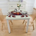 thumbnail image 3 of nygtbtfer Doodle Seafood Tablecloth for Holiday Birthday Party Table Decor, Outdoor Table Cloth Round Tables for Dining Room Banquet Farmhouse Tablecloths, Elastic Edge, 3 of 7