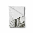 thumbnail image 2 of New York Soft Flannel Fleece Throw Blanket, Digital Drawn Brooklyn Bridge Unusual Graffiti Style Old Urban Cityscape Print, Cozy Plush for Indoor and Outdoor Use, 60" x 80", Brown White, by Ambesonne, 2 of 6