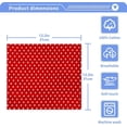 thumbnail image 3 of Coolnut 4 PCS Red Polka Dots Washcloths, 12 X 12 Inches Cotton Wash Cloths, Highly Absorbent and Soft Face Towels for Bathroom,Gym,Hotel and Spa, 3 of 6