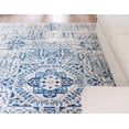 thumbnail image 5 of Unique Loom Bouquet Tradition Rug Ivory/Blue 5' 1" x 8' Rectangle Medallion Modern Perfect For Living Room Bed Room Dining Room Office, 5 of 7