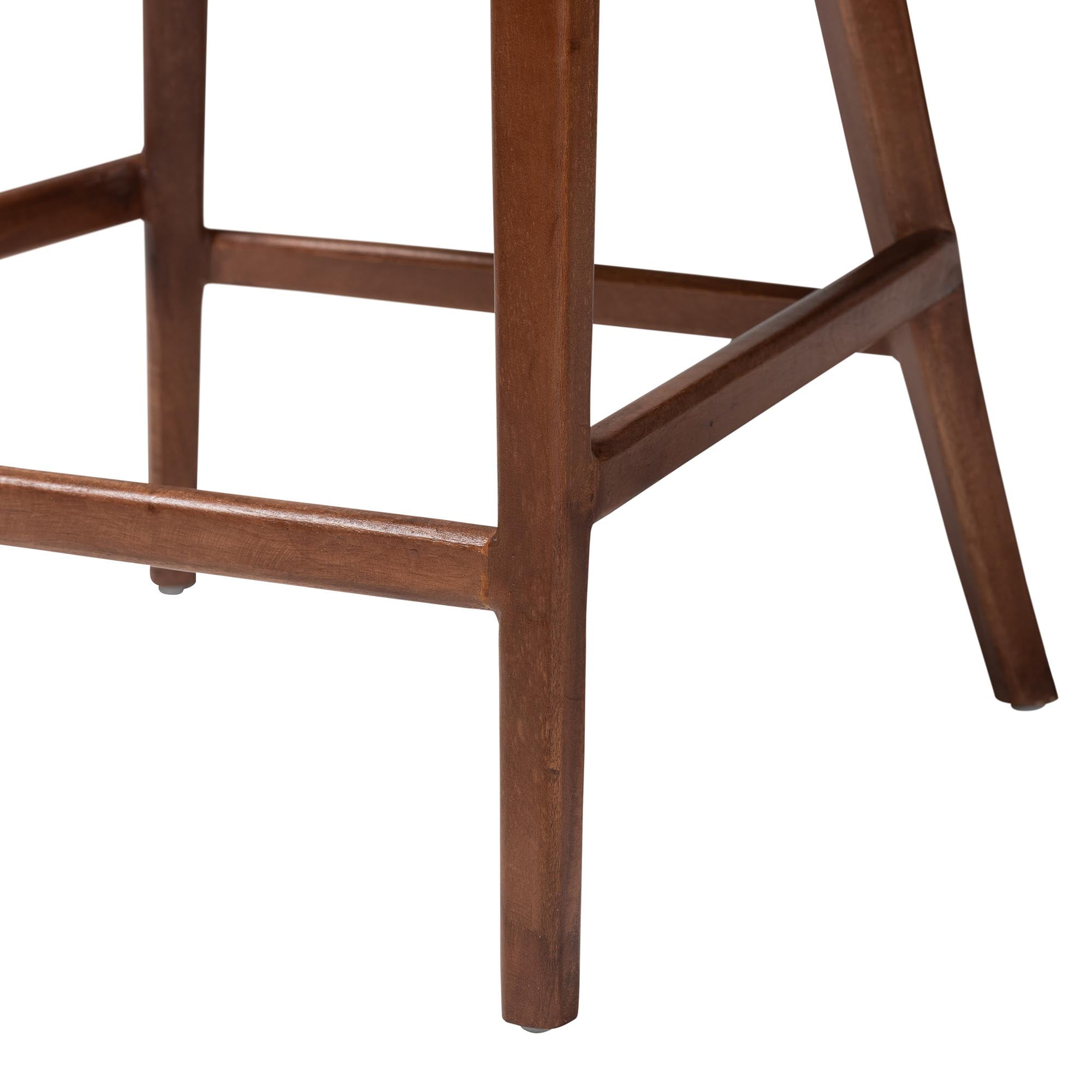 bali & pari Lumajang Boho Bar Stool, Light Honey