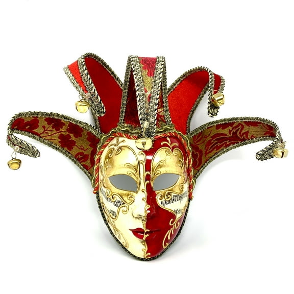 Jester Joker Mask, Venetian Masquerade Carnival Party Masks for Halloween Mardi Gras Cosplay