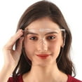 thumbnail image 2 of LQQBOX 1 Pack Anti-Fog Plastic Full Face Covering, Transparent Face Guard with Anti-Slip Nose Pad,Breathable Dust-Proof Nose Face Mouth Shield Protective for Unisex Adults Outdoor Activities, 2 of 7