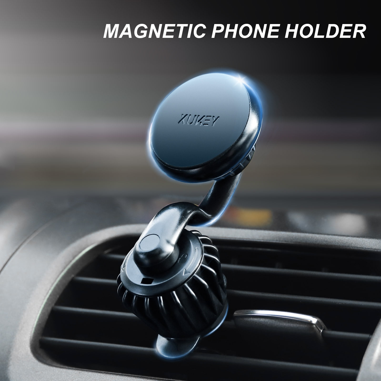 Universal 360° Car Cell Phone Holder Air Vent Mount w/ 2 Metal