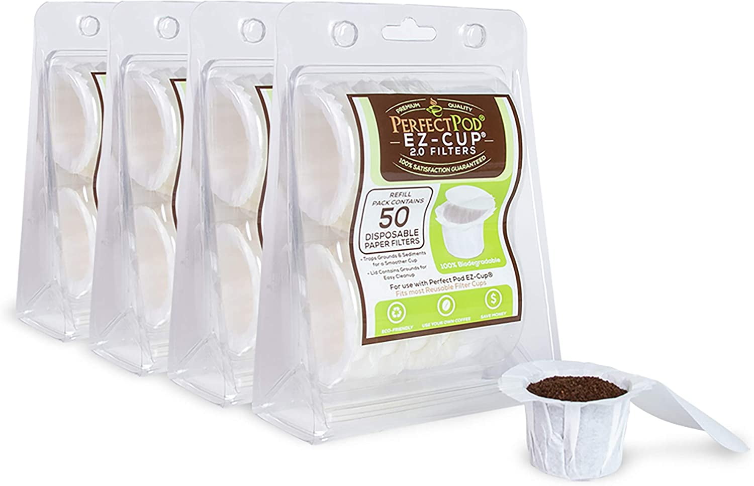 Details about   Disposable Paper Filters Cups for K cup Reusable K-Cup Coffee Pods 
