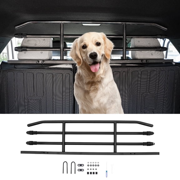 Pet Barrier for 2025 Toyota 4Runner Behind 2nd Row Car Pet Barrier Divider Gate Trunk Cargo Area Heavy-Duty Carbon Steel Dog Barriers