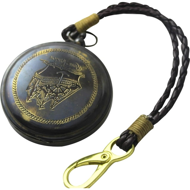Nautical Ross London Brass Round Pocket Compass Marine Navigational Royal Device Gift Item