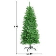 thumbnail image 5 of Costway 5Ft Pre-lit Artificial Pencil Christmas Tree Hinged Fir PVC Tree with 150 LED Lights, 5 of 11