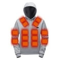 thumbnail image 3 of Chiccall Heated Hoodies for Men 4 Control 29 Heating Zones Fleece Lining Pullover Hoodie Long Sleeve Hooded Sweatshirt Jackets with Pocket without Battery, 3 of 7