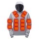 thumbnail image 2 of Ceisia Unisex Casual Fashion Solid Color Hooded Gift Pullover Long Sleeve Sports Casual Sweatshirt Outwear, 2 of 9