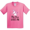 thumbnail image 3 of Inktastic My Gigi Loves Me Unicorn Girls Youth T-Shirt, 3 of 5
