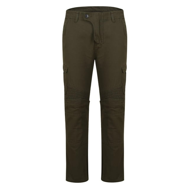 Penkiiy Men's Motorcycle Pants Motocross Riding Jeans Adventure Motorbike Pants 2XL Army Green