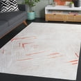 thumbnail image 3 of SAFAVIEH Malibu Cordelia Geometric Machine Washable Area Rug, Beige/Rust, 9' x 12', 3 of 13