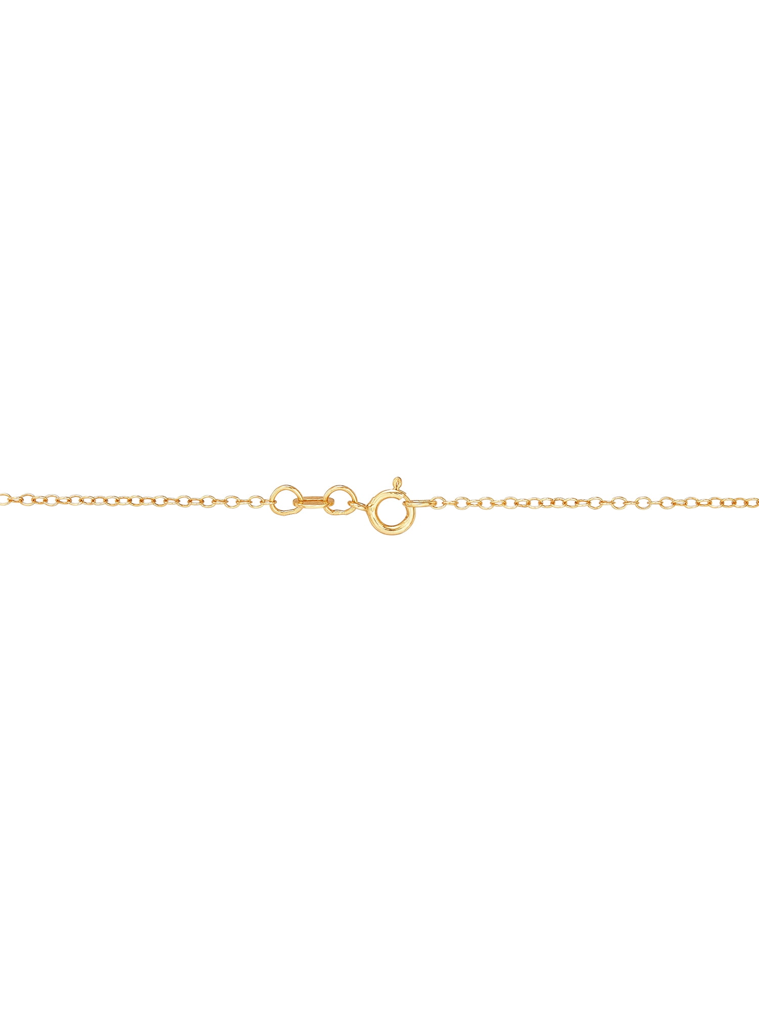Brilliance Fine Jewelry Crystals Beaded Cross Pendant in Sterling Silver and 18K Gold Plate,18"