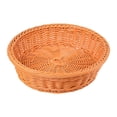 thumbnail image 5 of Wicker Woven Bread Basket, Fruit Plate Trays, Tabletop Food Serving Baskets Tray, Handmade Woven Fruit Basket for Food Serving Snacks Hotel Brown 30x7cm, 5 of 8