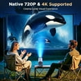 thumbnail image 3 of Campark Mini Projector 4K Wifi 6 Max 3.5H Battery 220° Rotatable Portable for Outdoor Bedroom 1080P Compatible with iphone/TV Stick/HDMI/Laptop, 3 of 10