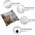 thumbnail image 6 of nygtbtfer Free Range Eggs Pillow Cover - Rustic and Egg Basket Design, Country Kitchen Decorative Cushion for Home, Couch, Bed, Farmhouse Decor White, 6 of 7