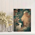 thumbnail image 2 of Toile Murale Tropicale Lion et Agneau 15,75 X 11,81 Pouces, 2 of 8