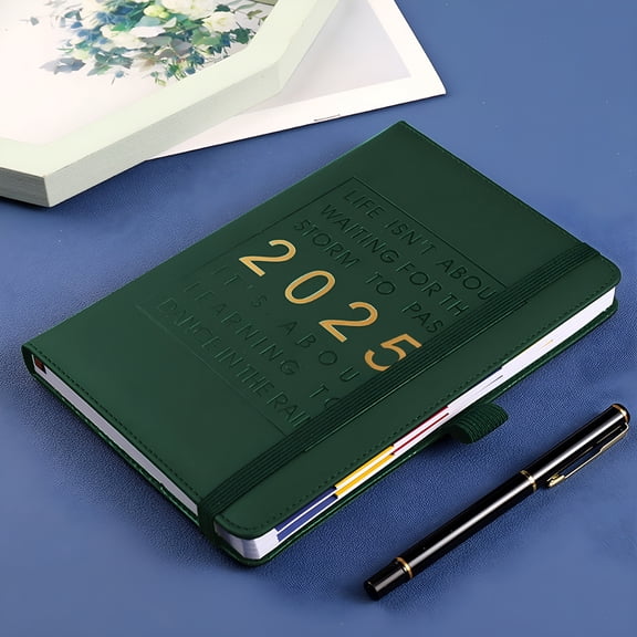 CCOCC 2025 Appointment Book - 2025 Daily Planner,One Page Per Day,Jan - Dec 2025,Annual Daily Monthly Agenda Planner with Hourly Schedule,Calendar Planner (Green)