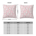 thumbnail image 2 of Pofeuu Cute Rabbit Print Double-sided plush pillowcase Square Throw Pillow Covers Pillows Cover for Living Room Bedroom Sofa Couch Cushion Cover（No pillow core）-20"x20", 2 of 7