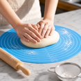 thumbnail image 6 of Extra Thick Silicone Baking Mat, Non-Slip Dough Rolling Pad with Measurements, Heat-Resistant Surface for , Pizza, Pie Crusts, and Bread Kneading, 1Pack Blue, 6 of 6