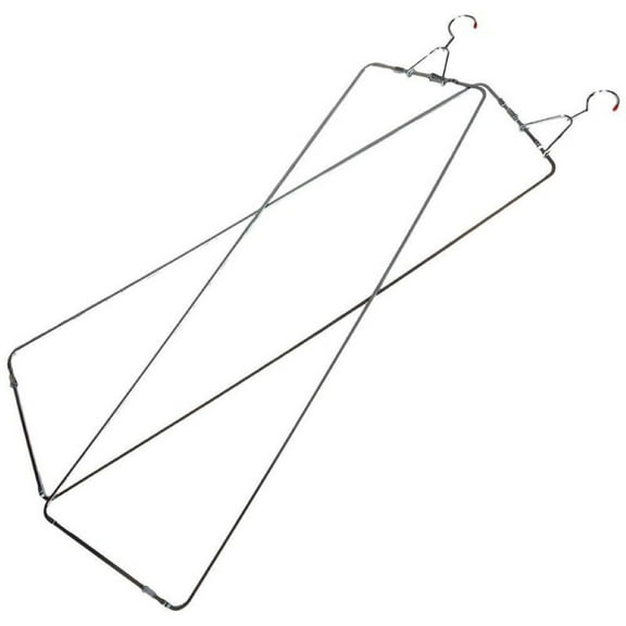 Lehman's Pants Hangers, Hang to Dry Stretchers for Perfect Creased Wrinkle-Free Slacks Without Ironing, 2 Pairs
