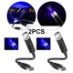 thumbnail image 1 of DQrwqpou Romántica Galaxy Star Night Light USB Powered Car Ambient Night Lamp (Azul), 1 of 7