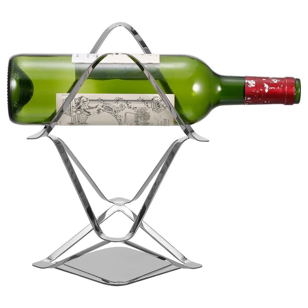 Estante Para Vino Creativo De Estilo Europeo, Estante Para Vino De Acero Inoxidable, Decoración Sencilla Para Bar, Estante Para Vino Extranjero, Estante Para Armario De Vino, Bandeja Para Vino Yuarrent HA018046-00