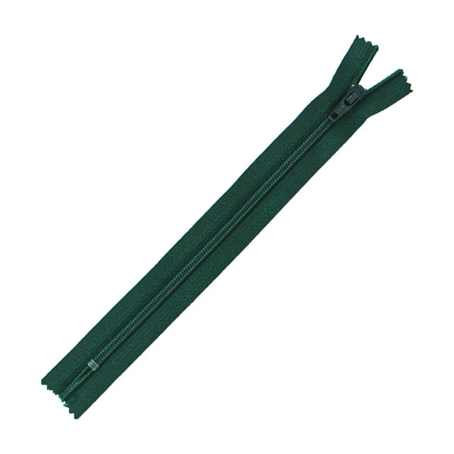 Fermeture éclair universelle UNIQUE CREATIV Fermeture éclair fermée, 18 cm, vert forêt